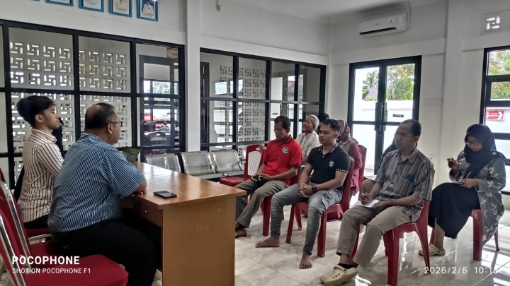Rapat Koordinasi Inspektorat bersama Pokmas di Kelurahan Sindang Sari.