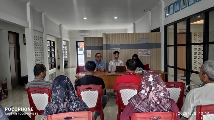 Rapat Koordinasi Inspektorat bersama Pokmas di Kelurahan Sindang Sari.