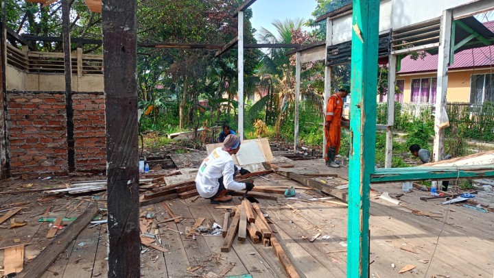 Kegiatan Gotong Royong bulanan lingkungan RT menyambut Bulan Suci Ramadhan
