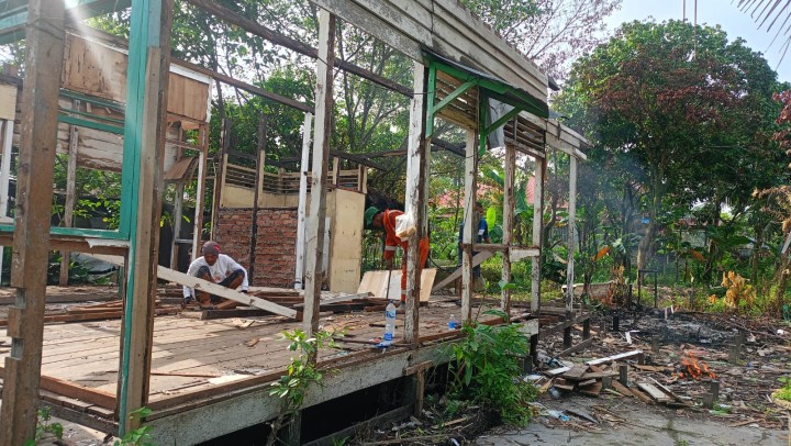 Kegiatan Gotong Royong bulanan lingkungan RT menyambut Bulan Suci Ramadhan
