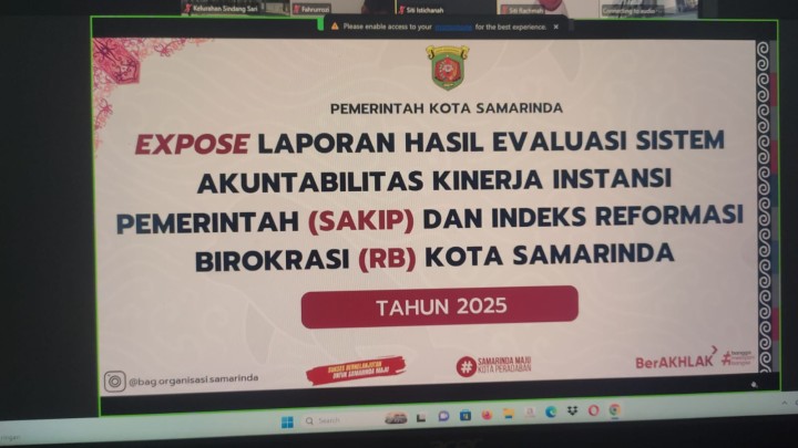 Laporan Hasil Evaluasi (LHE) AKIP Pemerintah Kota Samarinda dan Indeks Reformasi Birokrasi Kota Samarinda Tahun 2026