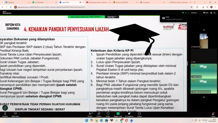Sapa ASN-5 "Strategi Proaktif Mengelolal Kenaikan Pangkat Secara Mandiri Dan tepat Waktu.