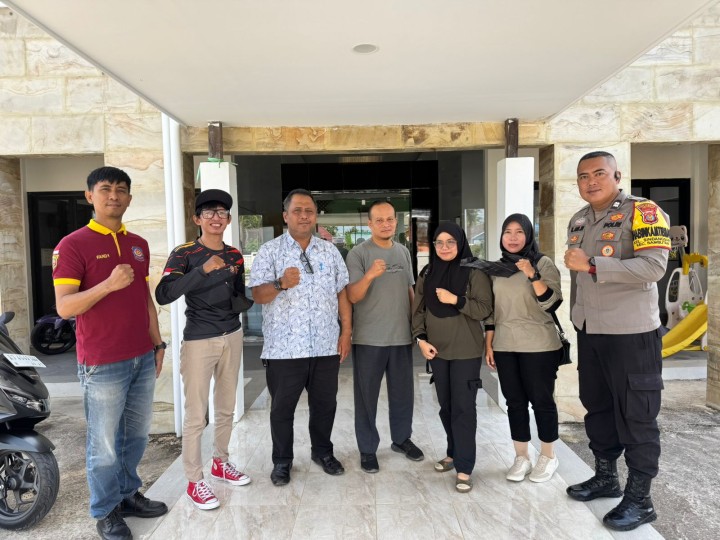 Monitoring Satpol PP K Kecamatan Sambutan ke Kelurahan Sindang Sari