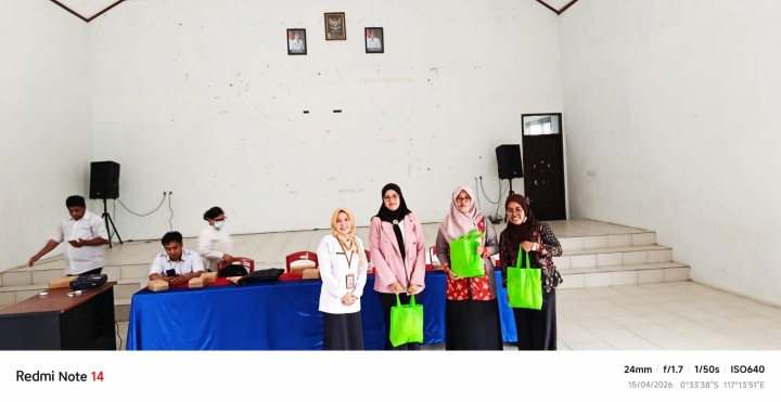 Sosialisasi pelatihan PHBS di Kelurahan Sindang Sari.