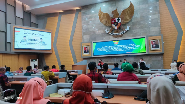 Rapat Persiapan Sosialisasi Pelaksanaan Program Pembangunan dan Pemberdayaan Masyarakat (PRO BEBAYA) dihadiri oleh Lurah dan Kasi Ekobang