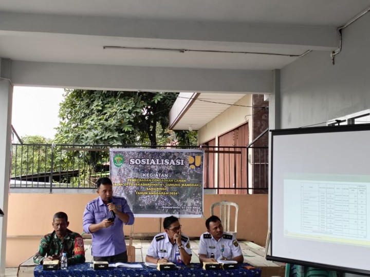 Sosialisasi : Pembebasan pengadaan lahan jalan OTISTA ( gunung mangga )