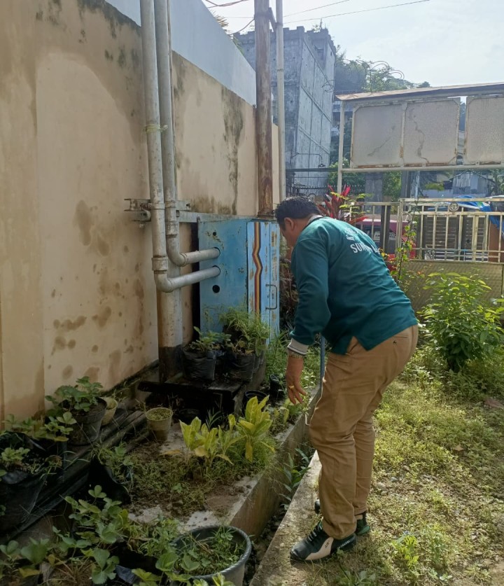 Gotong royong di kelurahan Sungai Dama