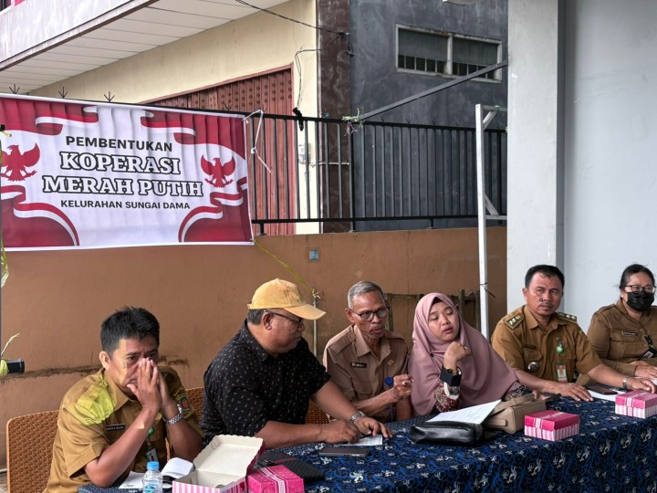 Pembentukan Koperasi MERAH PUTIH Dikelurahan Sungai Dama