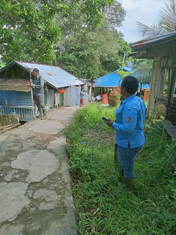 Pelaksanaan Tim Gabungan Untuk Pengukuran Tanah Warga DI RT.33