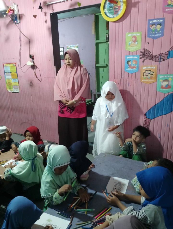 Kunjungan Ke TK GELATIK DAN TK CAHAYA MUSLIM Kelurahan Sungai Dama