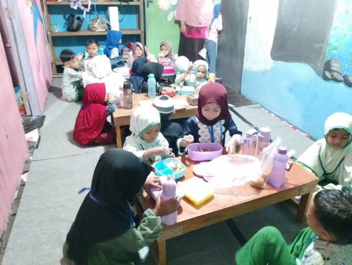 Kunjungan Ke TK GELATIK DAN TK CAHAYA MUSLIM Kelurahan Sungai Dama