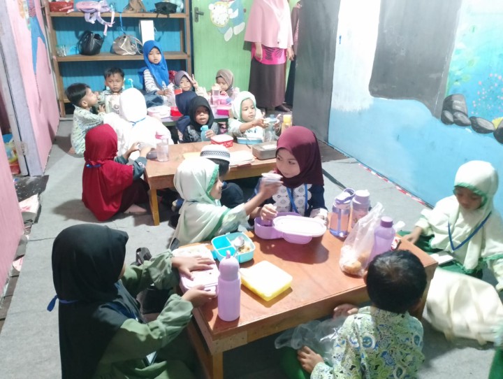 Kunjungan Ke TK GELATIK DAN TK CAHAYA MUSLIM Kelurahan Sungai Dama