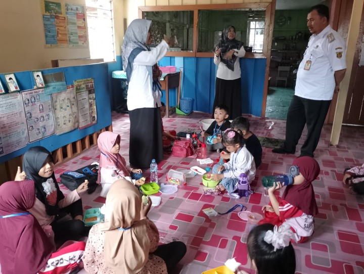 Kunjungan Ke TK GELATIK DAN TK CAHAYA MUSLIM Kelurahan Sungai Dama