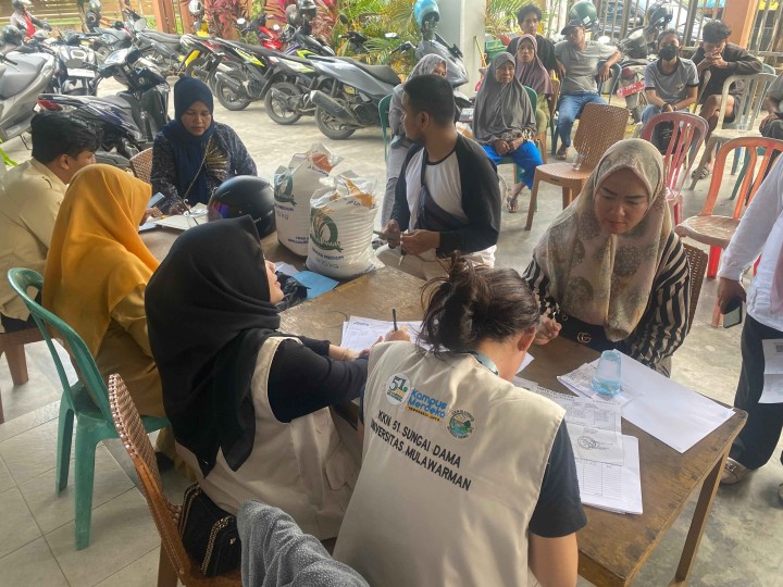Distribusi Banpang di Kelurahan Sungai Dama Tahun 2025 Hari Pertama