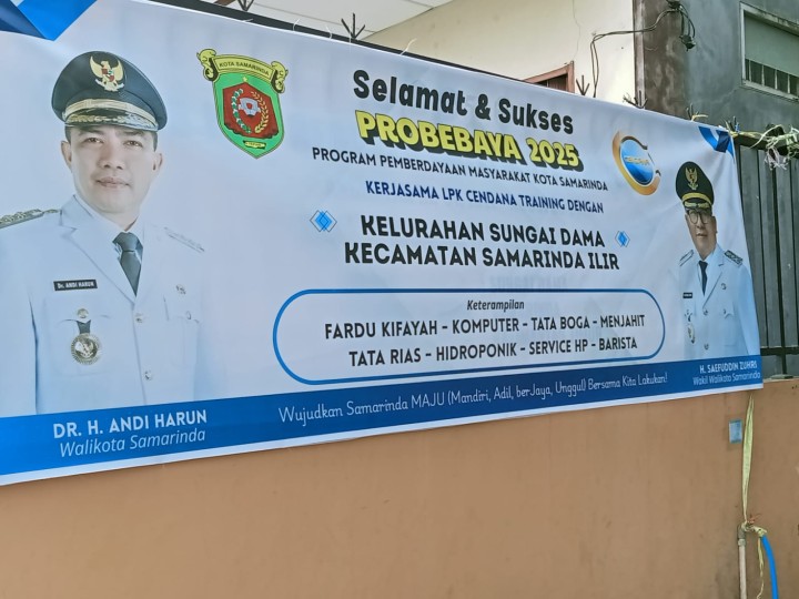 Launching Pelatihan Probebaya Di kelurahan Sungai dama Bersama lpk cendana