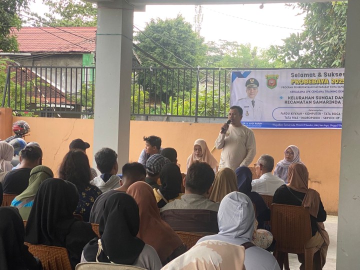 Launching Pelatihan Probebaya Di kelurahan Sungai dama Bersama lpk cendana