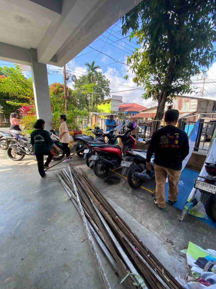 Giat Jum'at Kelurahan Sungai Dama "Senam Bersama Dan Persiapan 17 Agustus