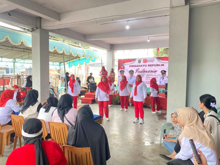 Lomba Senam PKK/DASAWISMA Di Kelurahan Sungai Dama