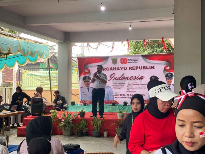 Lomba Senam PKK/DASAWISMA Di Kelurahan Sungai Dama