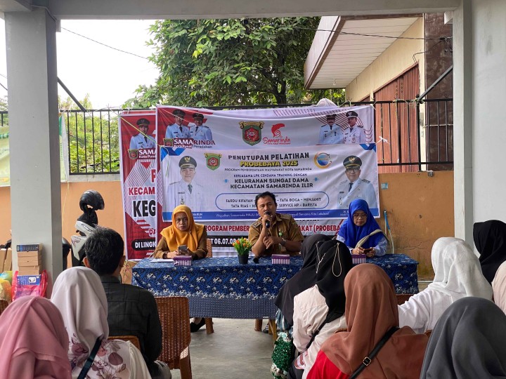PENUTUPAN PELATIHAN PROBEBAYA DI KELURAHAN SUNGAI DAMA