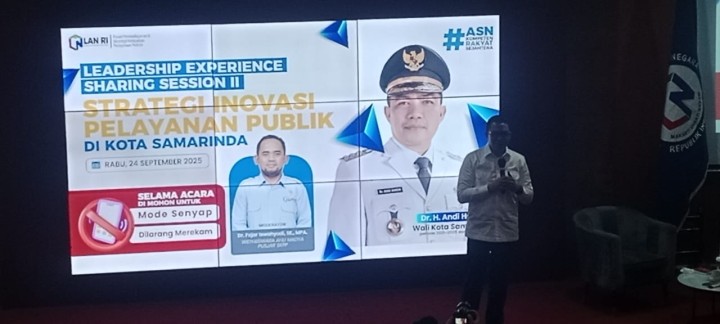Lurah Sungai Dama Menghadiri Leadership Experience Sharing Session II Strategi Inovasi Pelayanan Publik Kota Samarinda