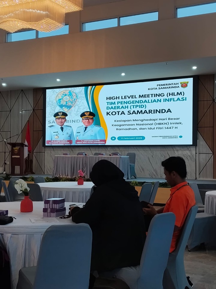 Kasi Ekobang Kelurahan Sungai Dama Wakili Lurah Hadiri High Level Meeting TPID Kota Samarinda