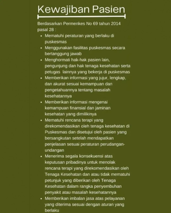 hak dan kewajiban pasien