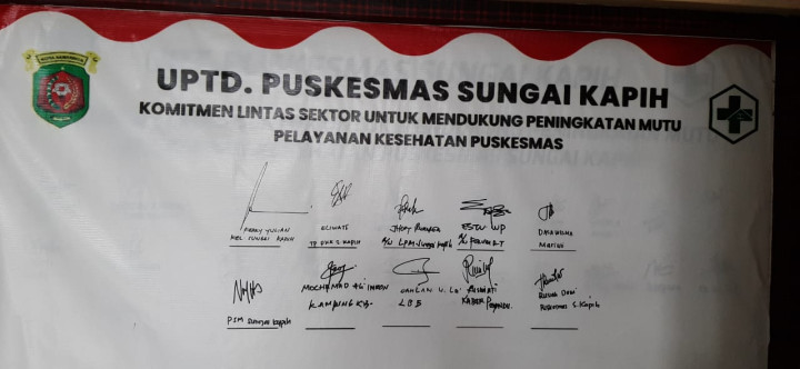 KOMITMEN LINTAS SEKTOR UNTUK MENDUKUNG PENINGKATAN MUTU PELAYANAN PUSKESMAS