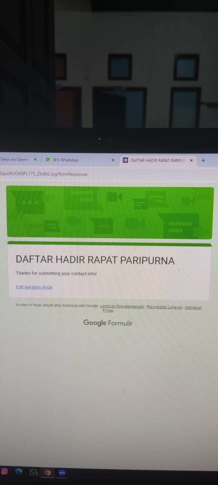 Kegiatan Hari Rabu, 21 Agustus 2024