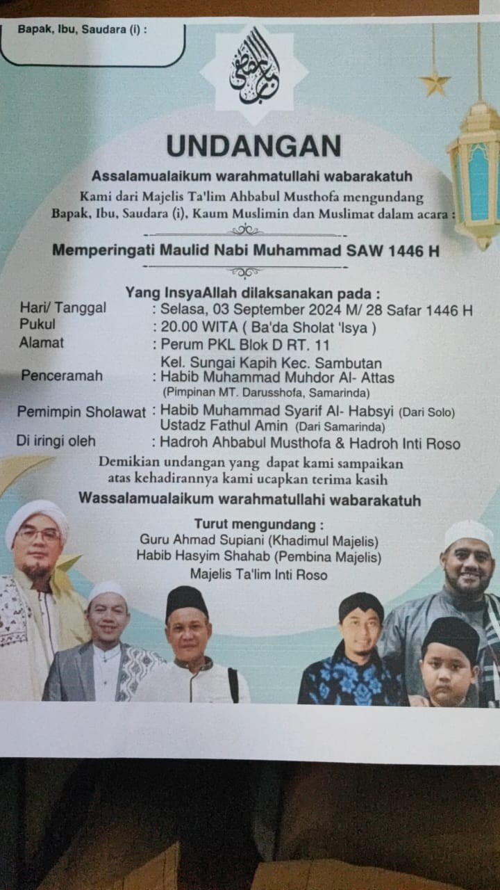 Kegiatan Kelurahan Sungai Kapih Selasa Tanggal 3 September 2024.