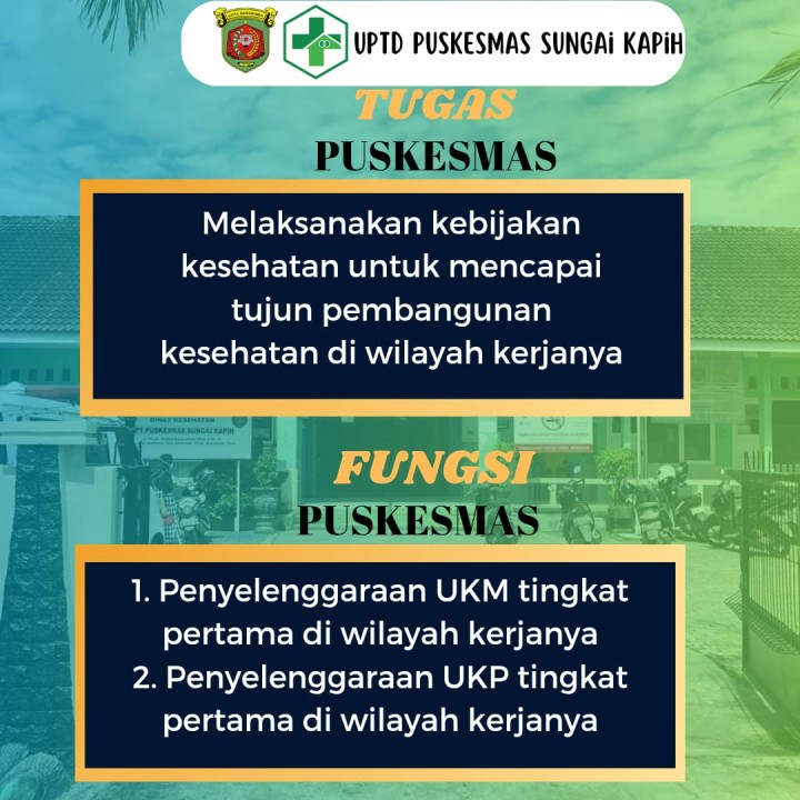 TUGAS DAN FUNGSI PUSKESMAS