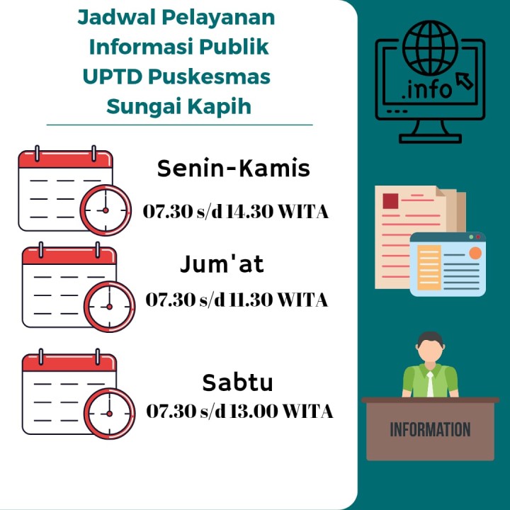 JADWAL PELAYANAN INFORMASI PUBLIK