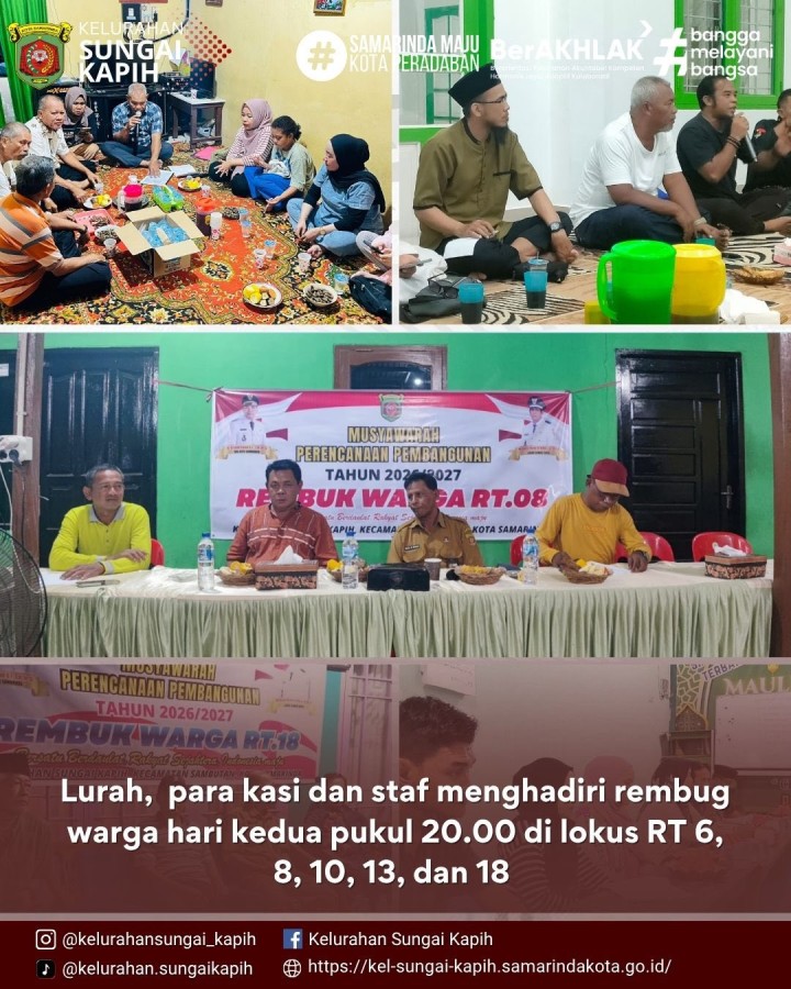 Kegiatan Kelurahan Sungai Kapih, Selasa 4 November 2025