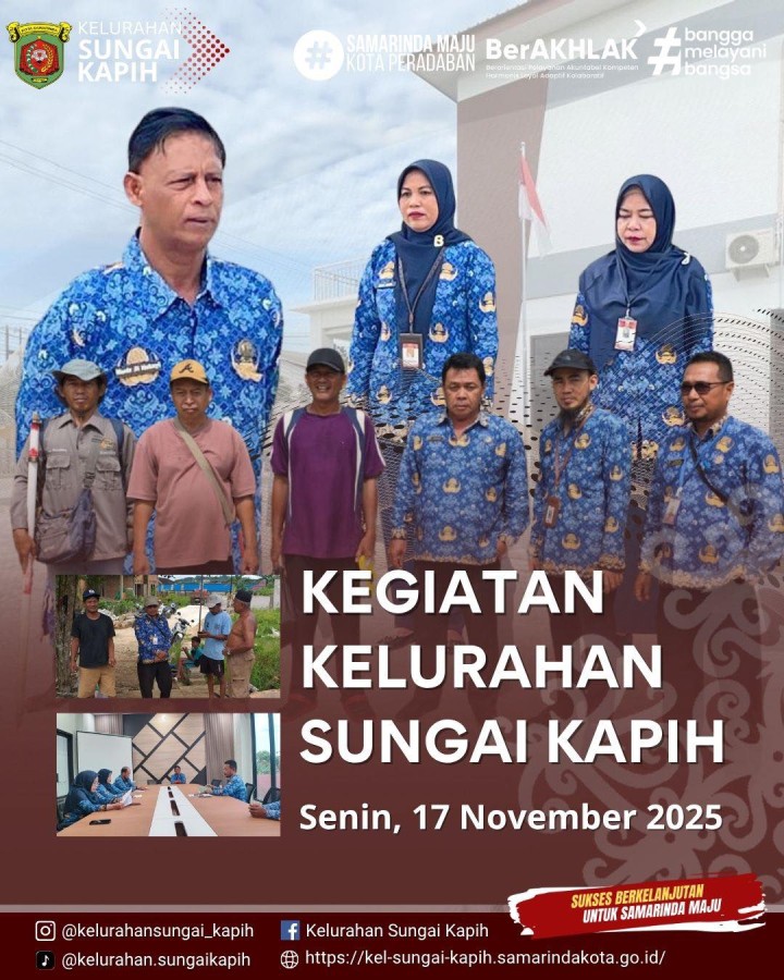 Kegiatan Kelurahan Sungai Kapih, Senin 17 November 2025