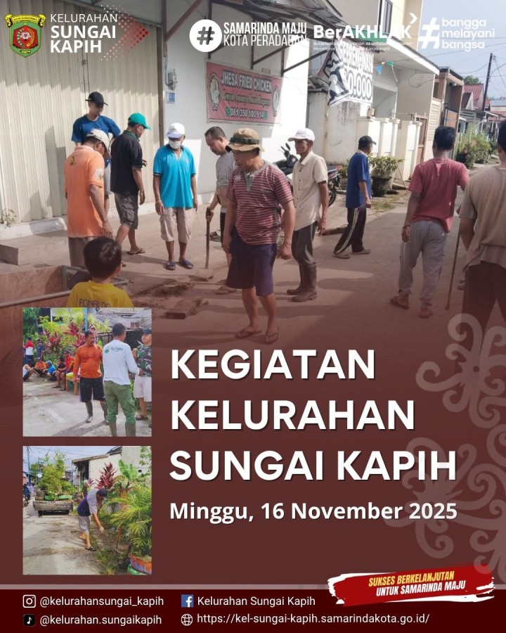 Kegiatan Kelurahan Sungai Kapih, Minggu 16 November 2025
