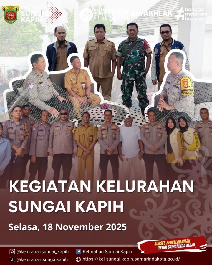 Kegiatan Kelurahan Sungai Kapih, Selasa 18 November 2025