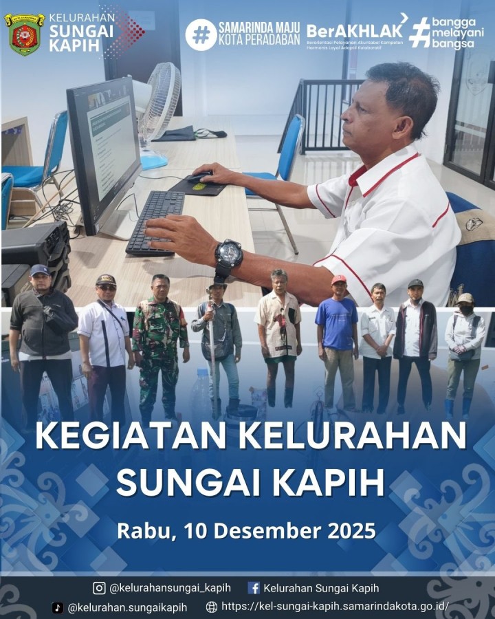 Kegiatan Kelurahan Sungai Kapih, Rabu 10 Desember 2025