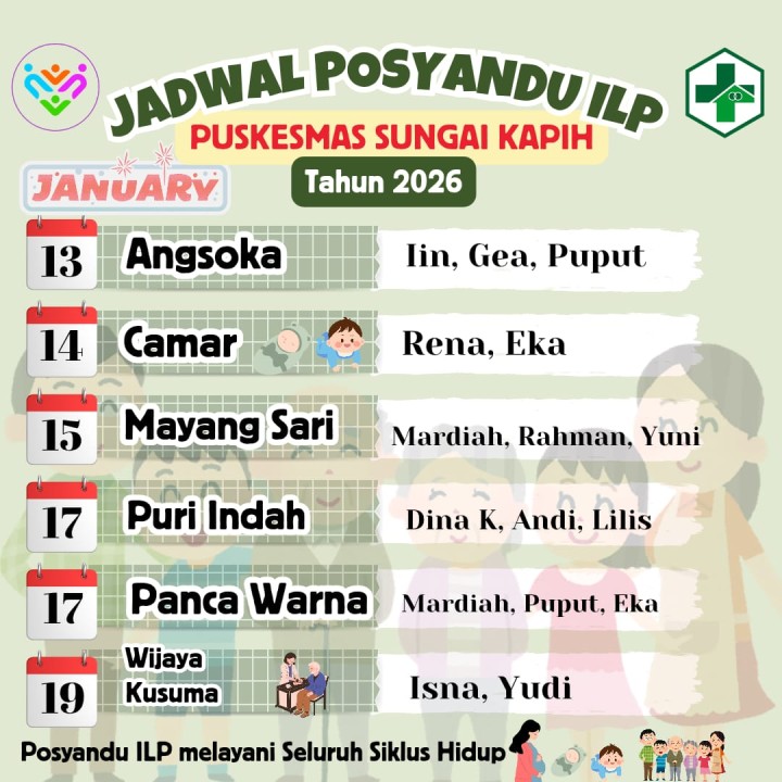 JADWAL POSYANDU ILP TAHUN 2026