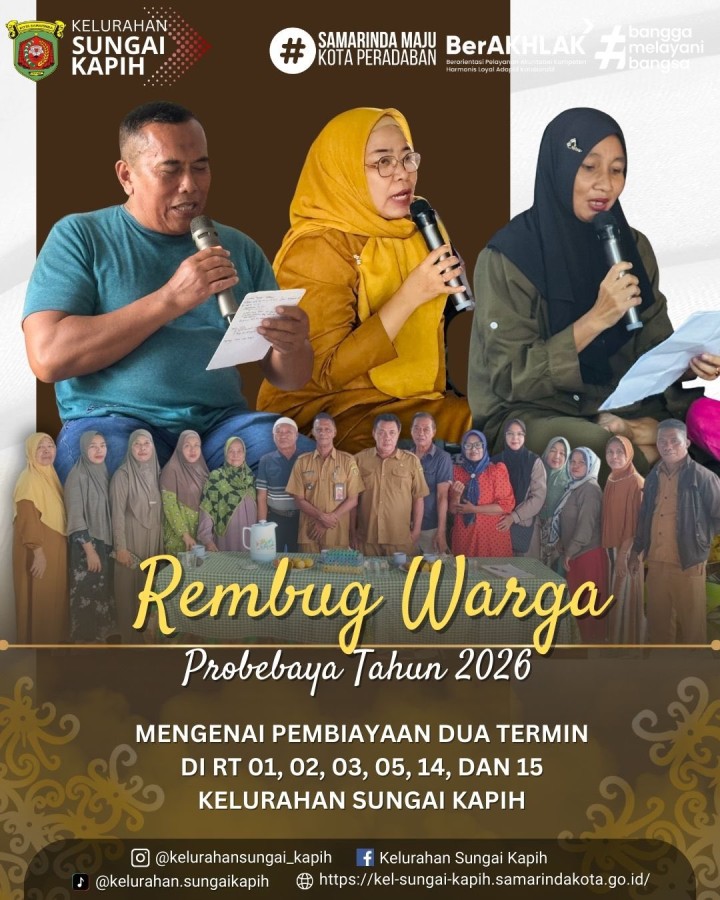 KEGIATAN KELURAHAN SUNGAI KAPIH (SENIN, 12 JANUARI 2026)