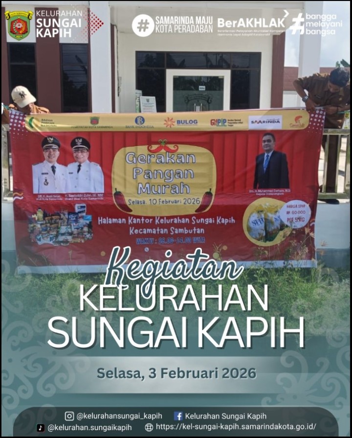 Kegiatan Kelurahan Sungai Kapih Selasa 3 Februari 2026