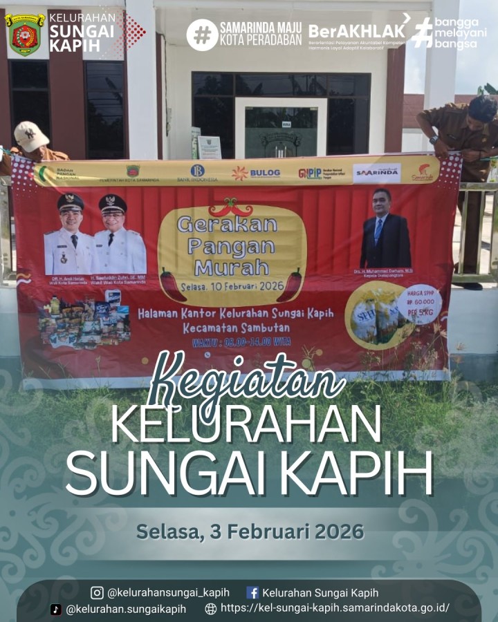 Kegiatan Kelurahan Sungai Kapih Selasa 3 Februari 2026