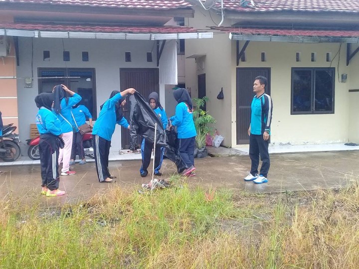 Kerja bakti persiapan lokasi Acara MTQ Tingkat Kota Samarinda 26 Januari 2018