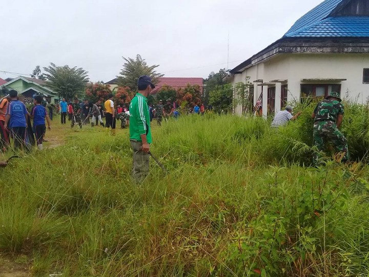 Kerja bakti persiapan lokasi Acara MTQ Tingkat Kota Samarinda 26 Januari 2018