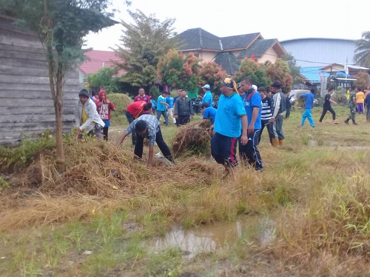 Kerja bakti persiapan lokasi Acara MTQ Tingkat Kota Samarinda 26 Januari 2018