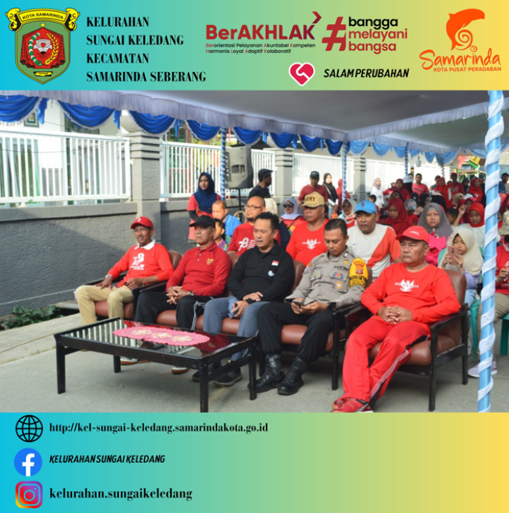 Hari dan Tanggal : Minggu, 20 Agustus 2023 | Kegiatan : Menghadiri kegiatan jalan santai dan Perlomban Agustusan | Ditempat : Jl. Reel RT.025 | Pukul : 07.00 s/d Selesai |Dihadiri : Plh. Bpk Budi Sanjaya, S.P. & Staff Kel.