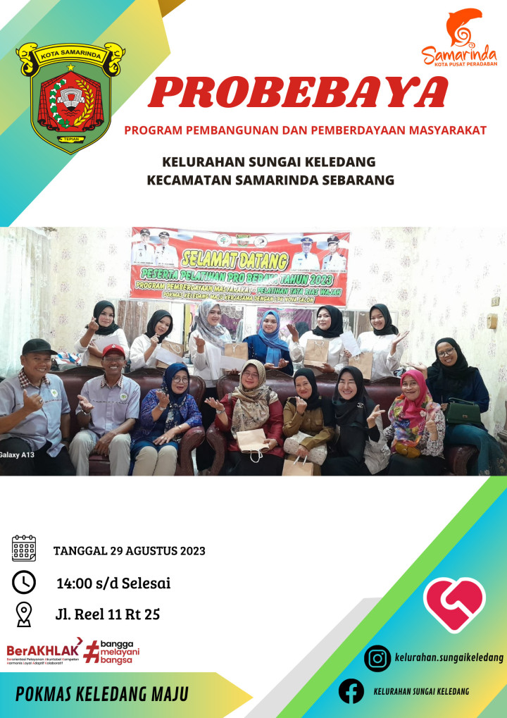 Probebaya Bidang Pemberdayaan Dalam Pelatihan Keterampilan Tata Boga & Tata Rias.