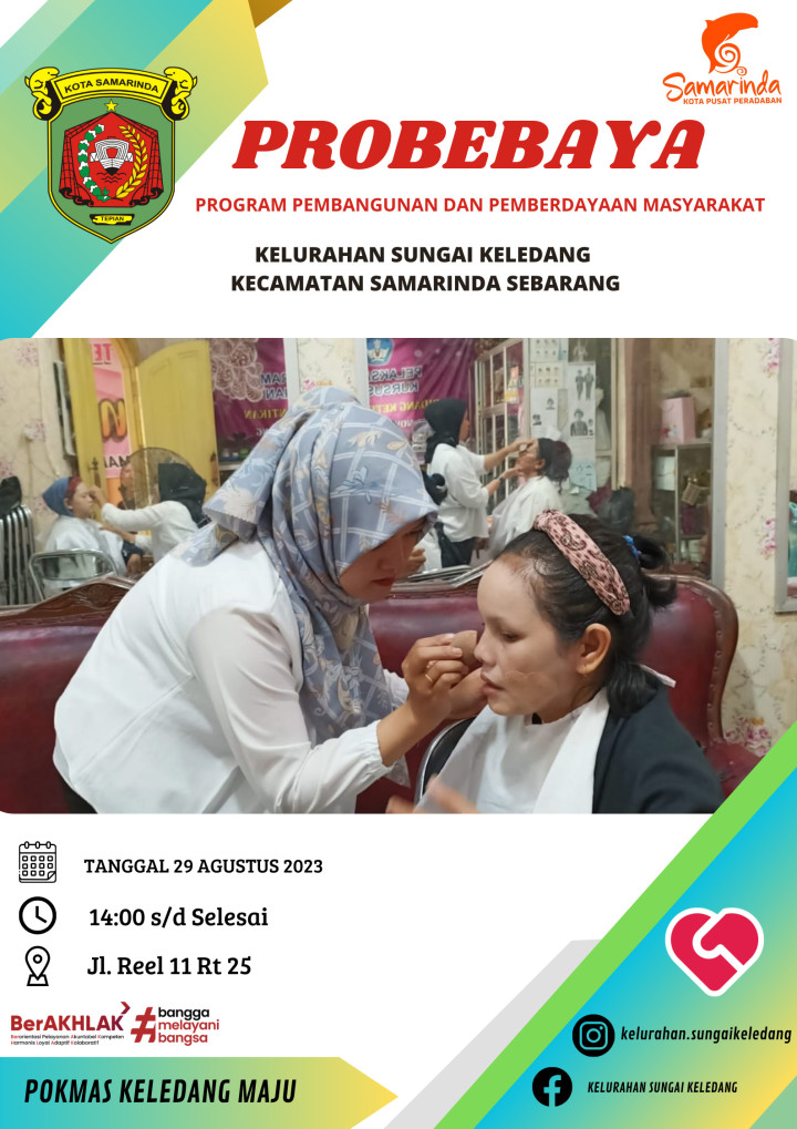 Probebaya Bidang Pemberdayaan Dalam Pelatihan Keterampilan Tata Boga & Tata Rias.