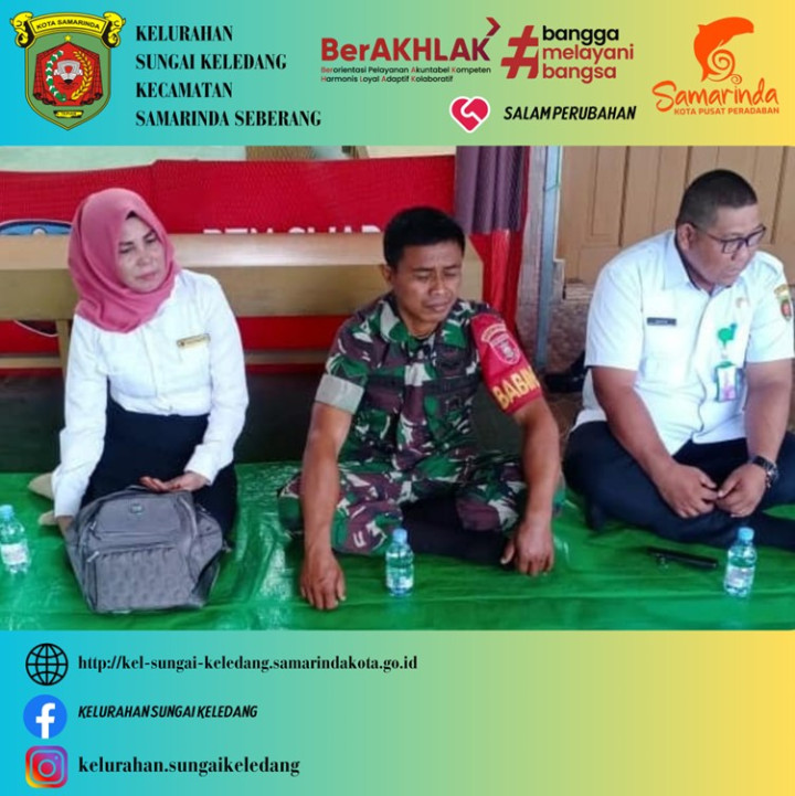 Menghadiri undangan Warga Pembacaan Doa Selamat Di Mulainya Pengerjaan Peningkatan Drainase