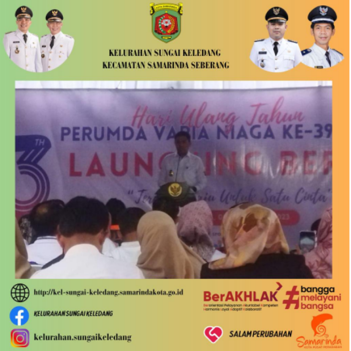 Menghadiri Hari Ulang Tahun Perumda Varia Niaga Ke 39 & Launching Produk Beras Bebaya