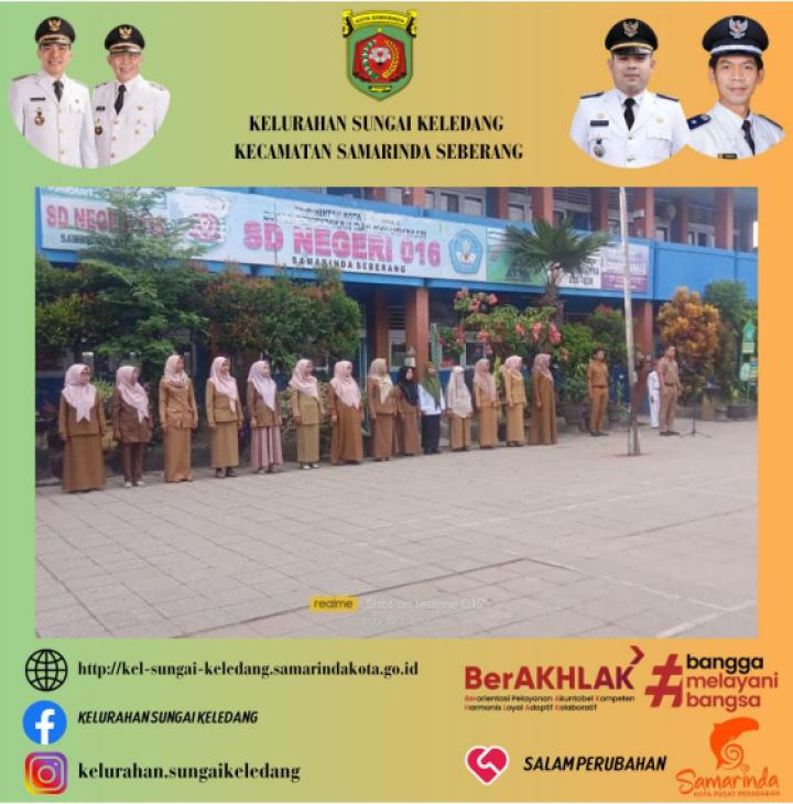 Upacara Apel Pagi Di SDN 016